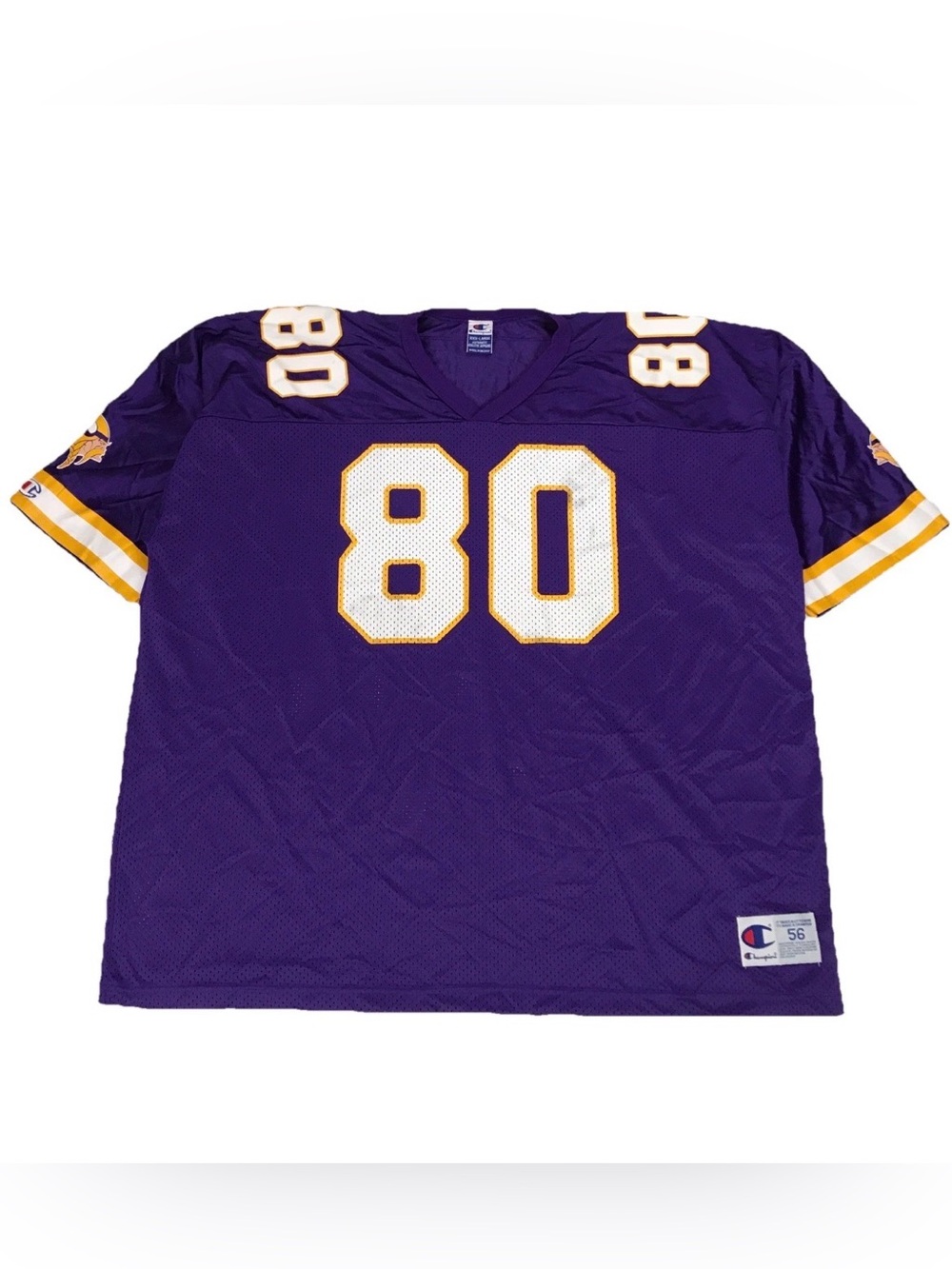 Champion Chris Carter Minnesota Vikings Jersey 3XL XXXL Purple Football Vintage - Picture 2 of 4